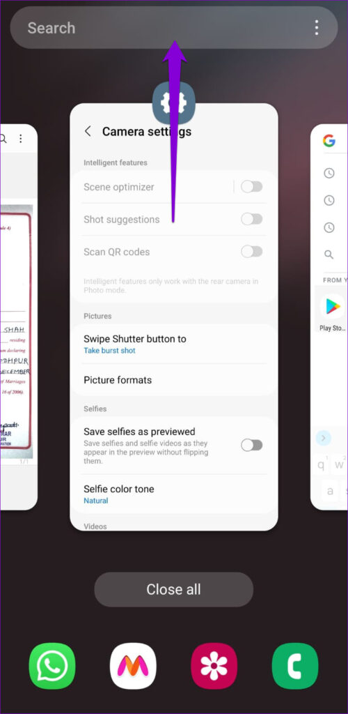 تنظیمات دوربین اندروید